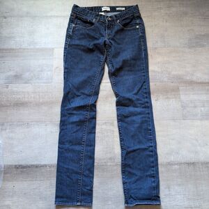 Madewell Low Rise Skinny Jeans Women size 26 Blue Dark Wash Stretch Preppy
